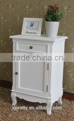 bedroom furniture classic White MDF bedside table/cabinet
