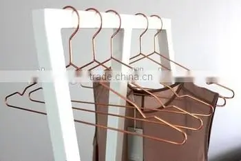 HA6918 luxury metal hanger durable copper wire coat hanger