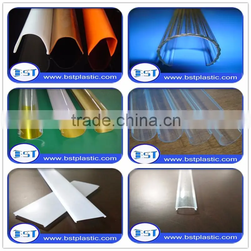 Extruion cheap plastic polycarbonate tube clear