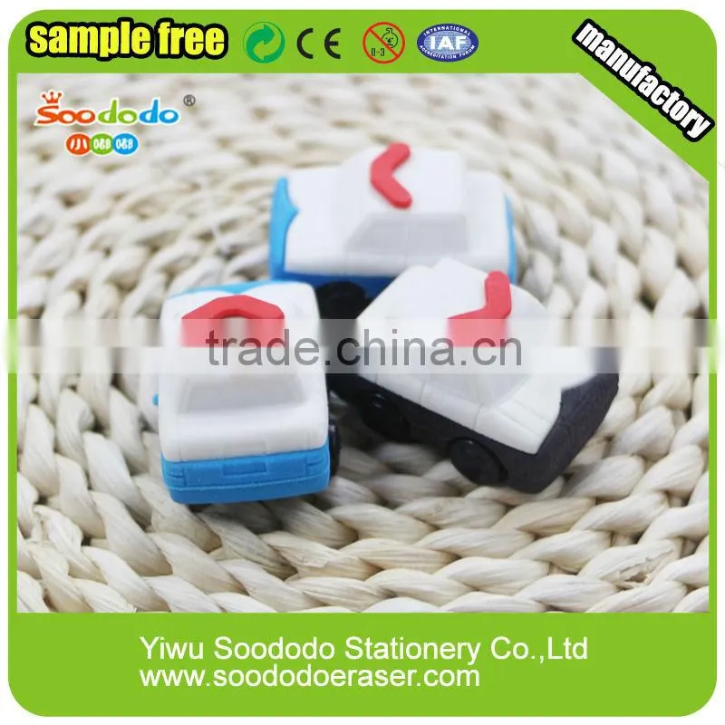 Car shaped stationery set eraser