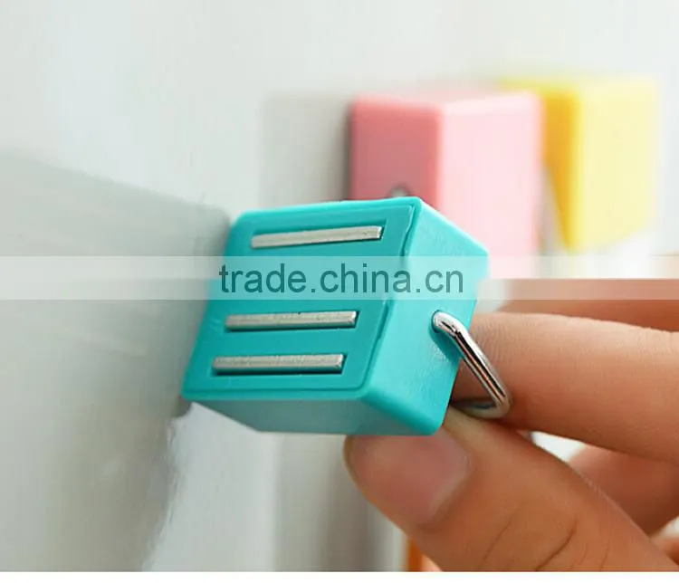 Powerhouse Yellow Pink Blue Color Metal Door Magnet Hook