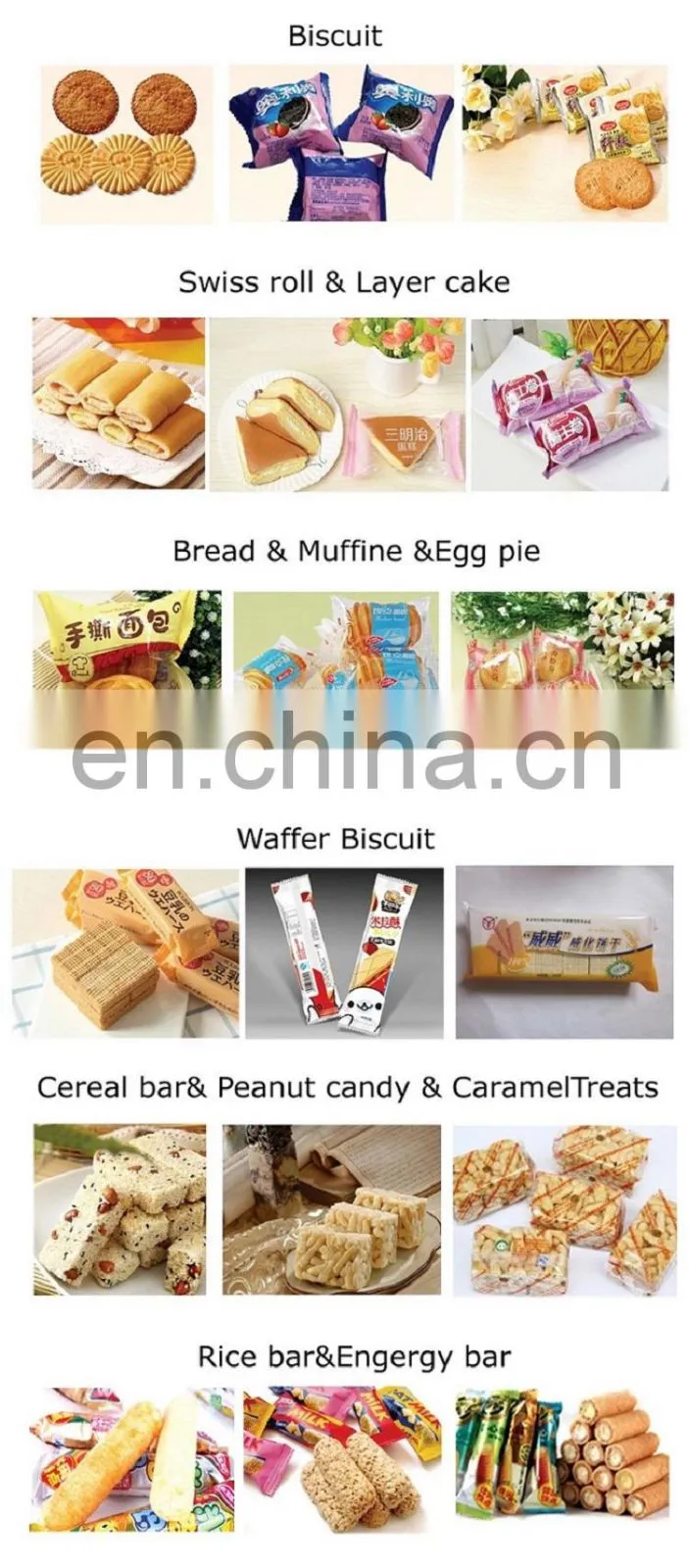 RD-BM-508S High Speed Automatic Moon Cake Bread Packaging Machine Automatic Bag Forming Filling Sealing Machine Bag Making
