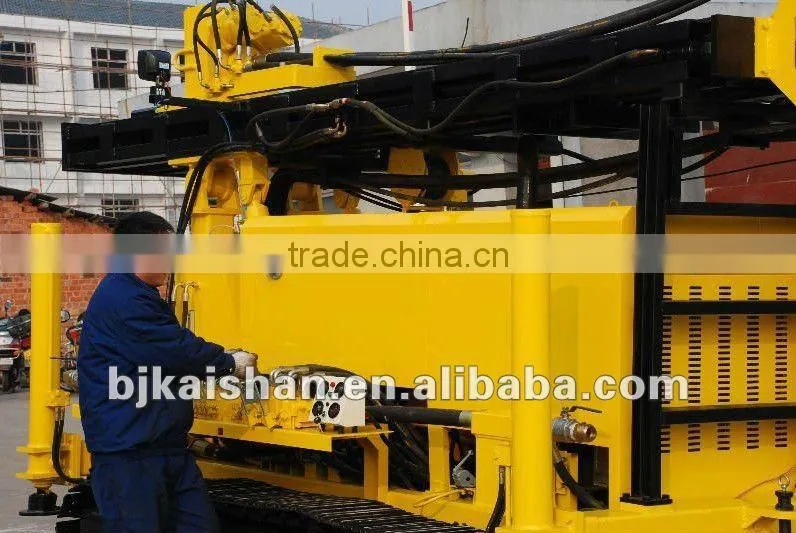 milling bench used depth 120m,diameter:115-254mm,KW10 High-Effect Hydraulic Geothermal Water Well Drilling Rigs