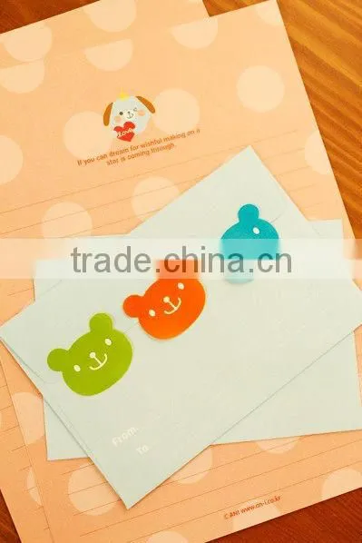Cute teddy bear the non-drying label sticker label sticker printing