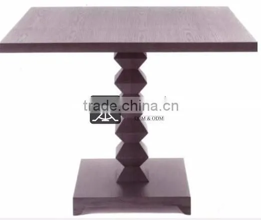 DT-027 Square Dining Table Wood Furniture For Restaurant