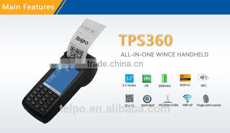Telpo TPS360 Point of Sale Handheld POS WinCE