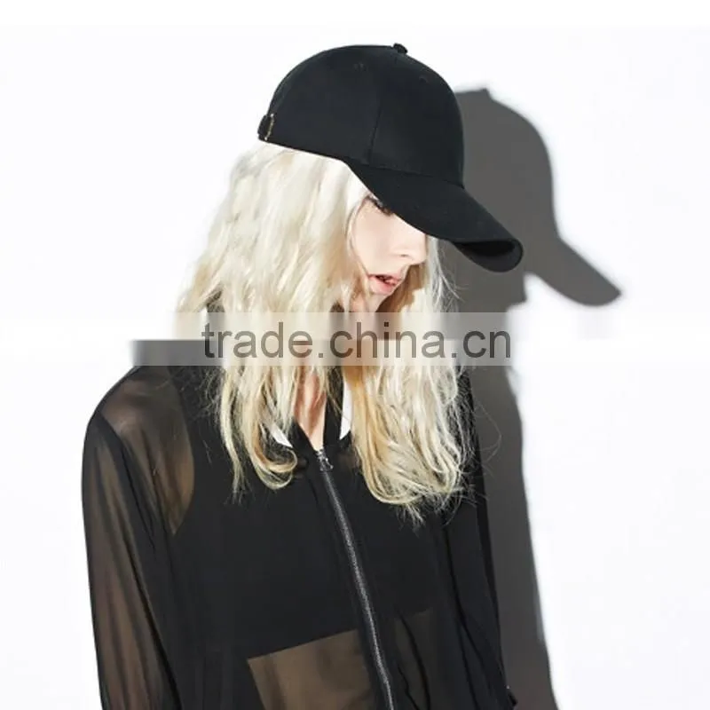Custom 100% Cotton Blank 6 Panel Baseball Cap