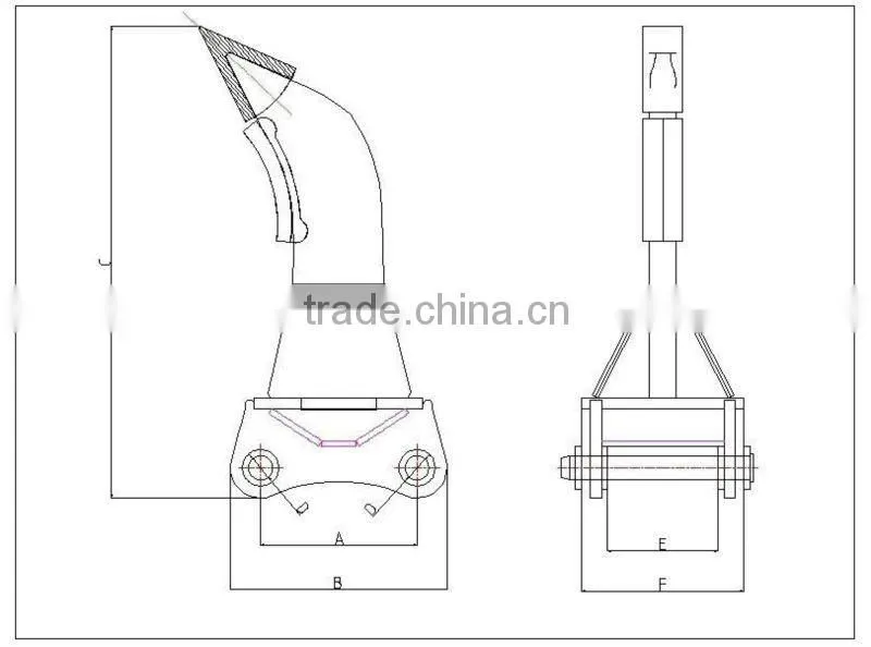 LIEBHERR excavator Ripper, soil ripper, ripper for excavator