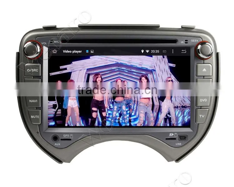Wecaro WC-NM7043 Android 4.4.4 stereo double din for nissan march car dvd player with gps WIFI 3G 1080p