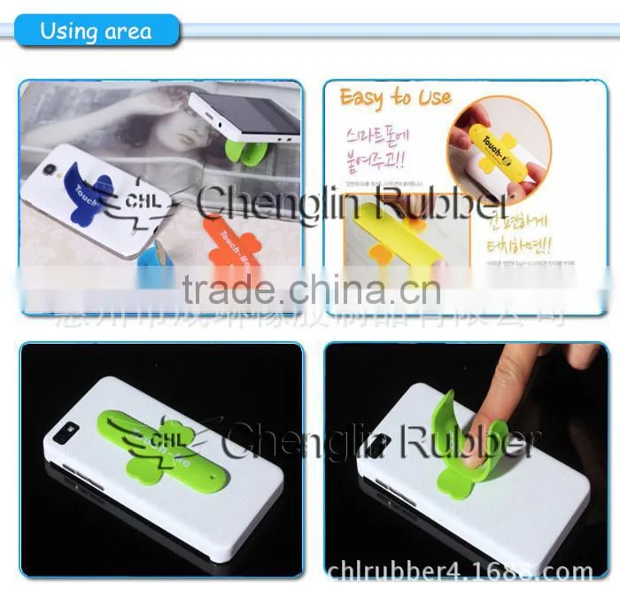 Silicone slap general cell phone holder
