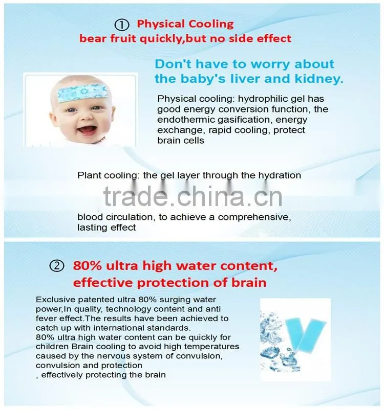 Factory Supply Baby and Adult Fever Reducing Cool Patch