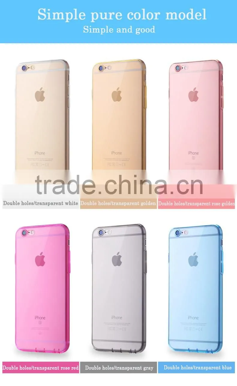 transparent tpu 0.3mm case soft silicone mobile phone housing clear custom s6 edge plus case for samsung galaxy s6 edge plus