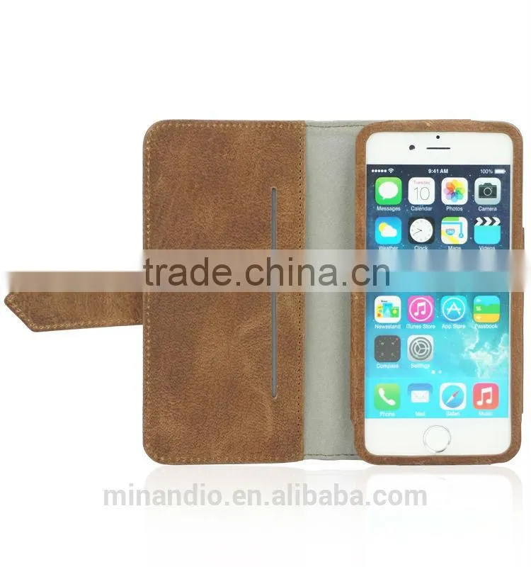 Superior quality mobile accessories for iphone 6 genuine leather case
