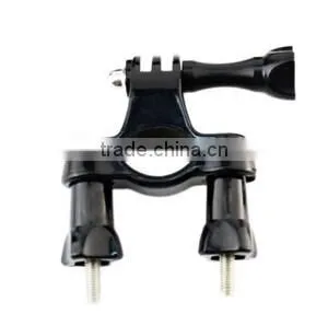 Mount Sports Camera Bicycle Handlebar / Seatpost Clamp with Three-way Adjustable Pivot Arm