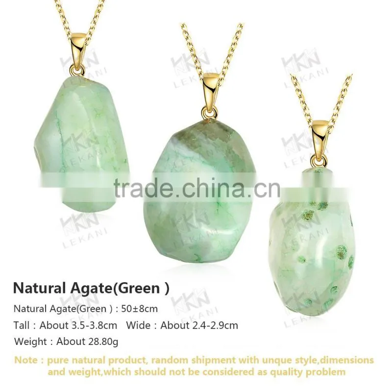 Elegant natural stone fashion necklace