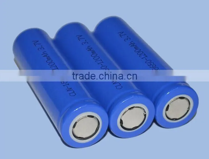 18650 li ion battery with 1200mah,rechargeable 18650 battery pack for promotion