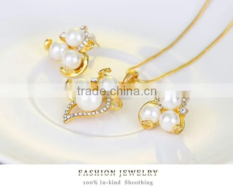 Simulated Pearl Indian Wedding Jewelry Sets for Women