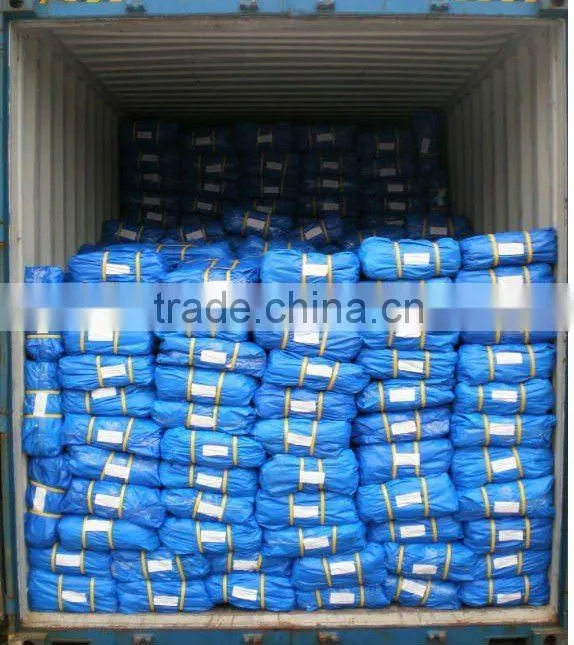 180gsm polyethylene tarpaulin&6.35oz waterproof blue tarp