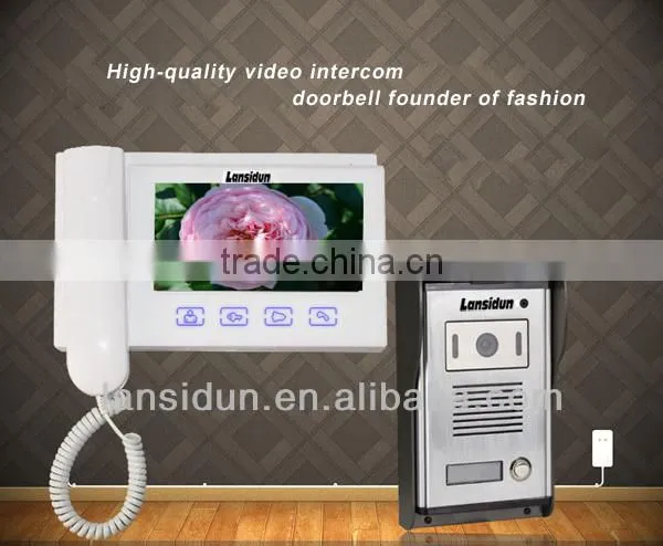 2016 Lansidun color video door phone for villa