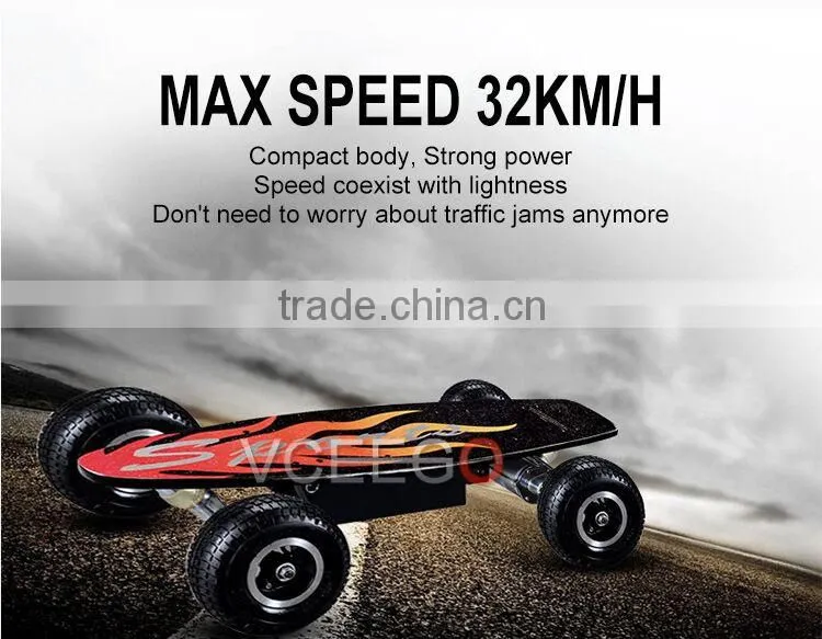 Hight quality soild military tire smart two wheels self balancing electric skateboard with remote control