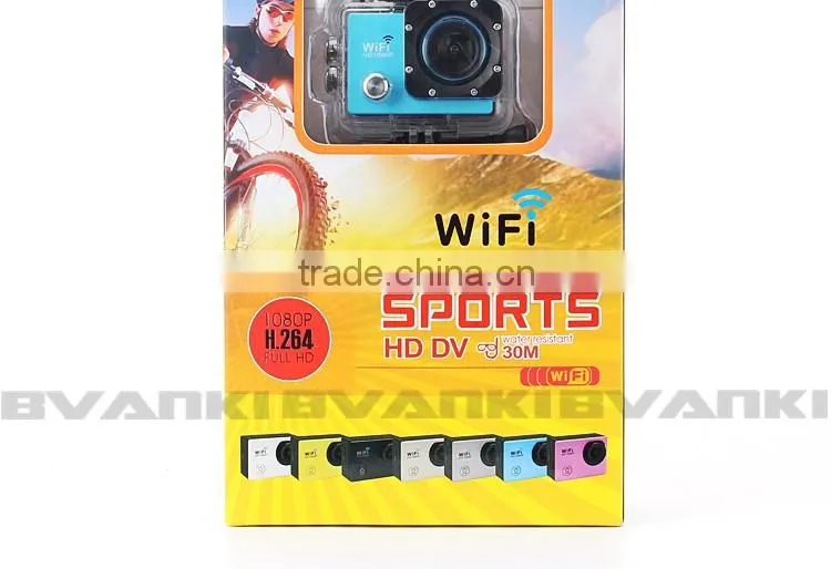 2016 trending products Action Camera 30M Waterproof Camera WiFi Full HD 1080p 12Mp Video DV Sports Camera accept paypal