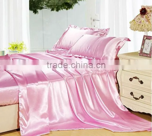 2015 Wholesale Luxury 19mm 20mm 25mm King size 100% Silk Bedding set with OEKO-TEX