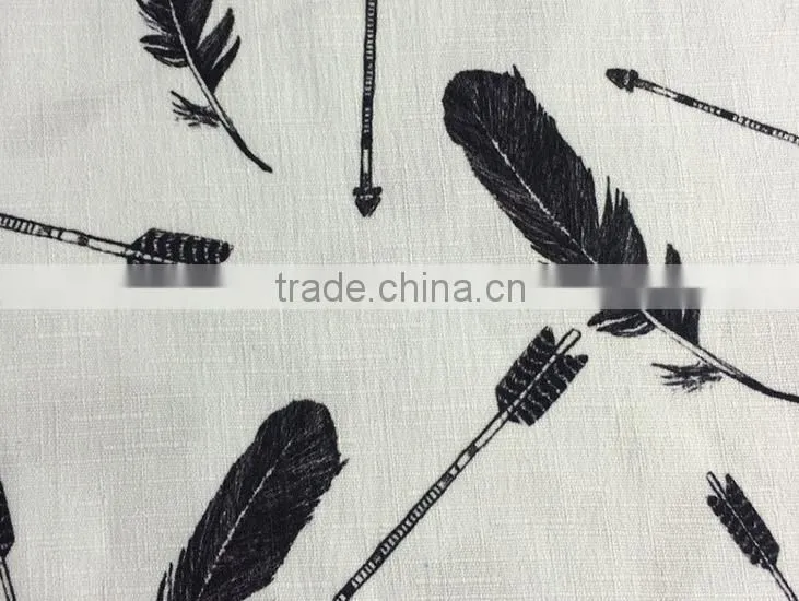 Polyester printed fabrics for woman shirt