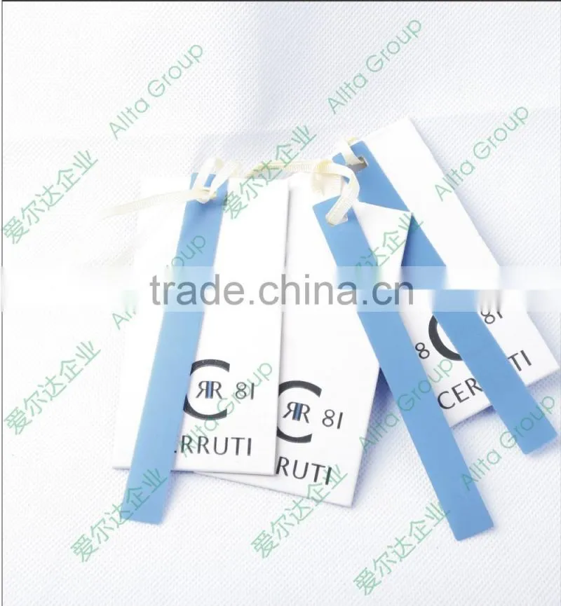 custom paper tags, price tags and plastic tags with string for clothing