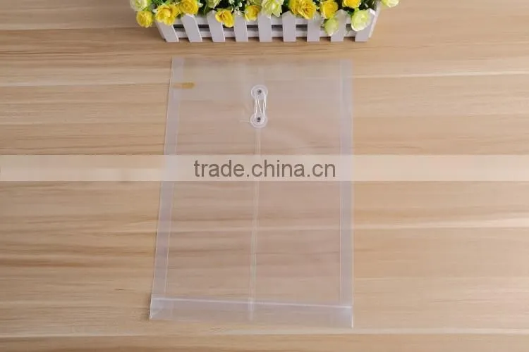 Clear Bag A4 PP Envelope Plastic Transparent Document Bag