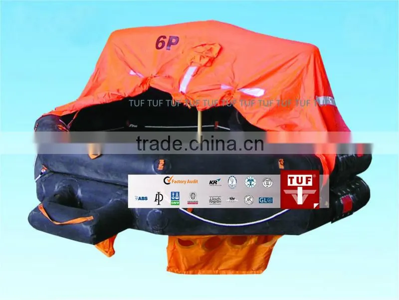 CCS Approved Throw-Over Inflatable Life Raft for 66 Person