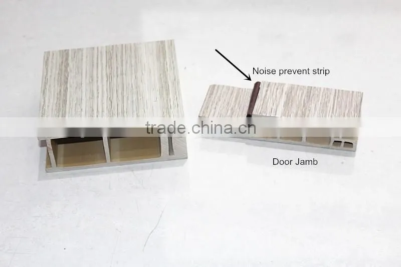 Plastic access door WPC door wood plastic composite door waterproof & moisture proof, bathroom door / kitchen door / room door