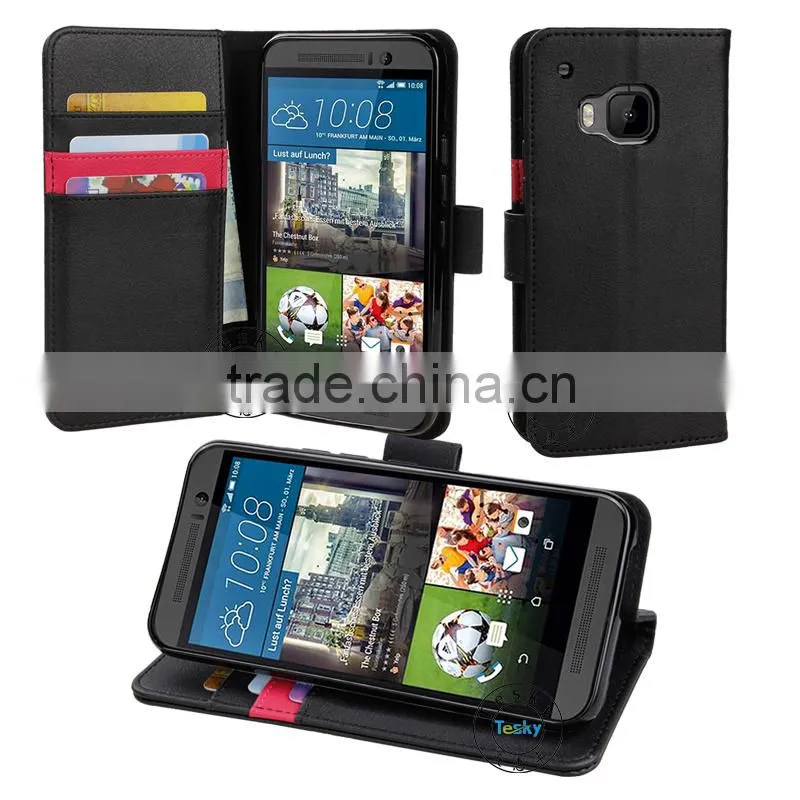 Slim Flip Case For HTC One M9 PU Leather Case , For HTC M9 Cover