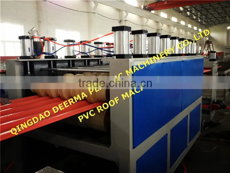 Plastic PVC Roof Sheet Extrusion Machinery
