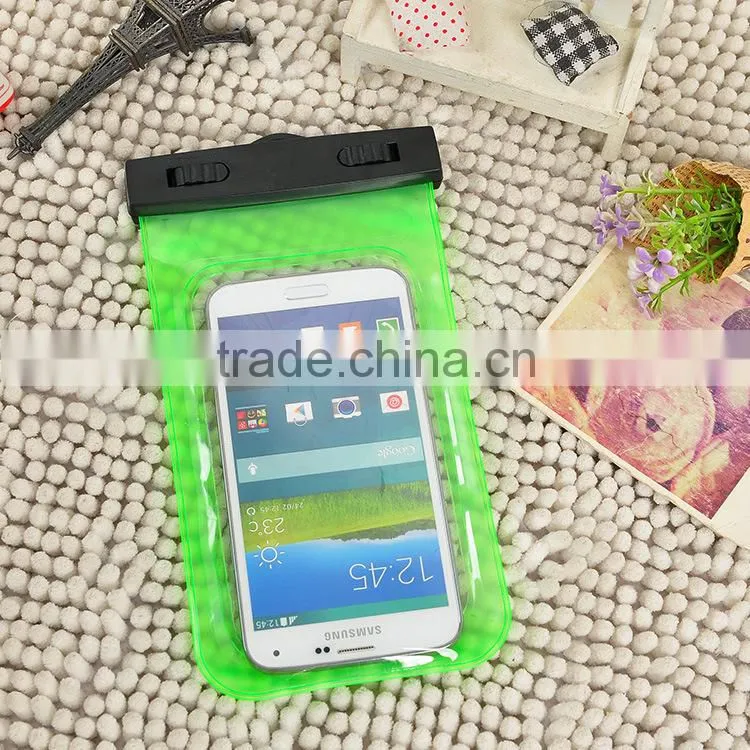 Outdoor swim drift PVC cellphone waterproof bag