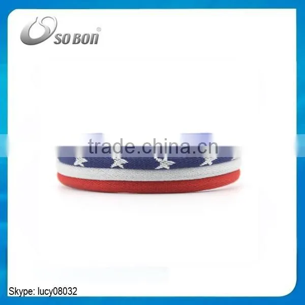2016 sport bracelet, health negative ion sports country flag silicone bracelets