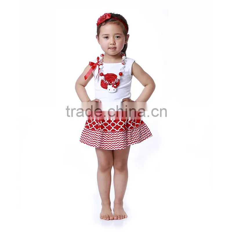 New Design Summer White Star Blue Style Sleeveless Cute Cotton Fancy Baby Girl Rompers