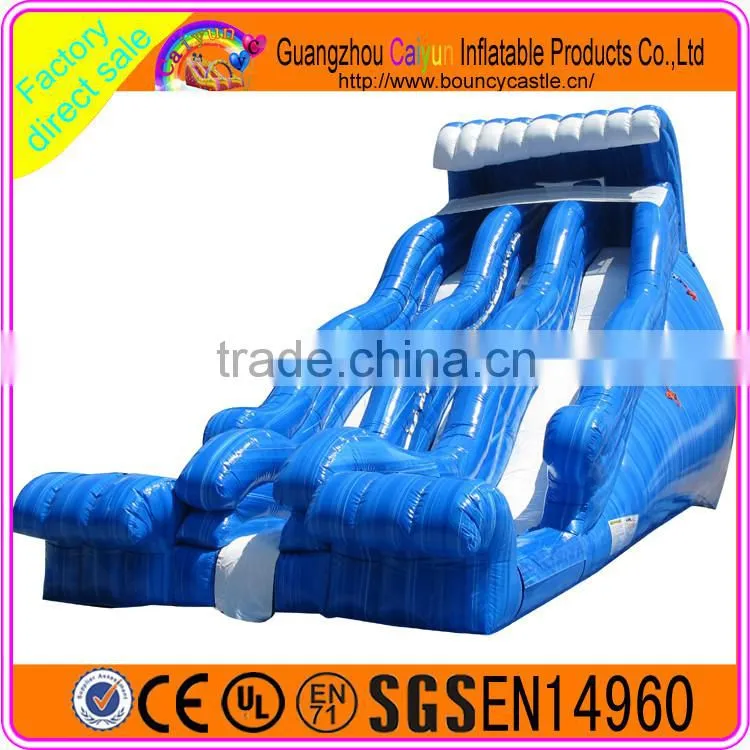 Giant outdoor game inflatable water slide