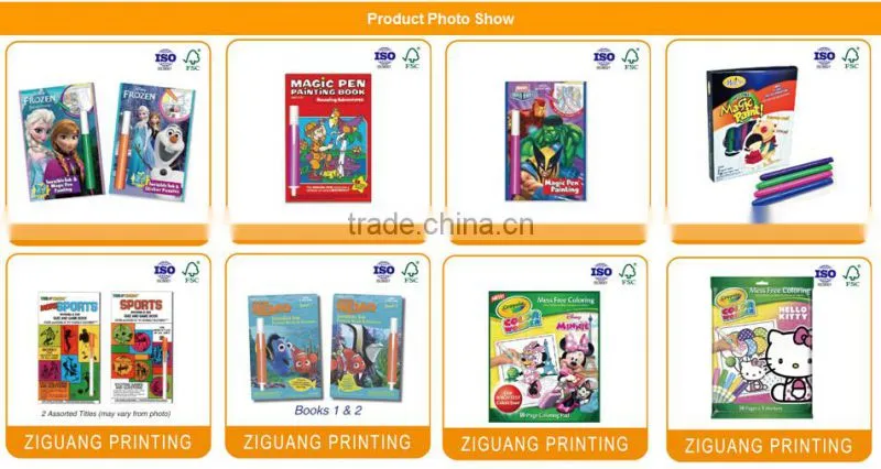 Hot Selling Kids Painting Book with Magic Pen