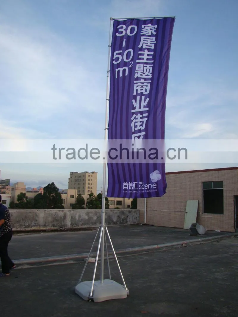 outdoor flag banner stand with large basement