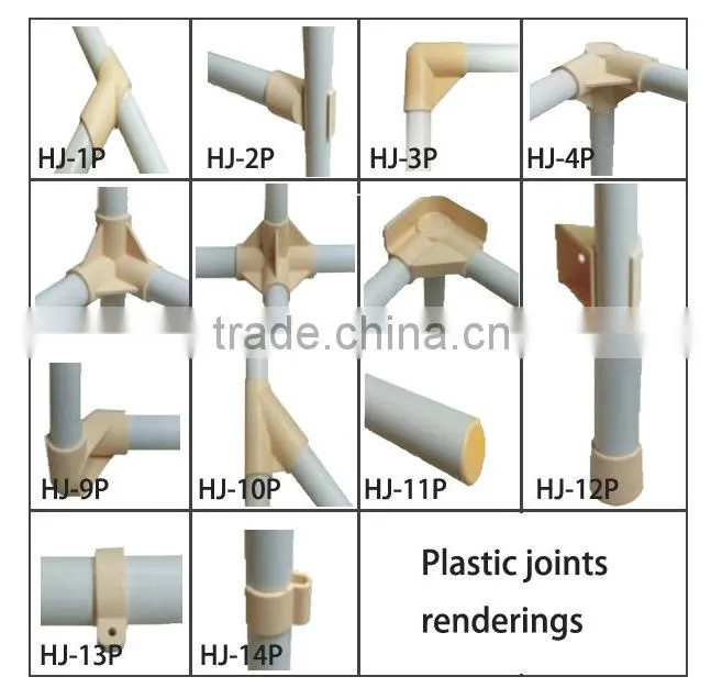 Plastic Pipe Joints for Lean Pipe Rack Connection