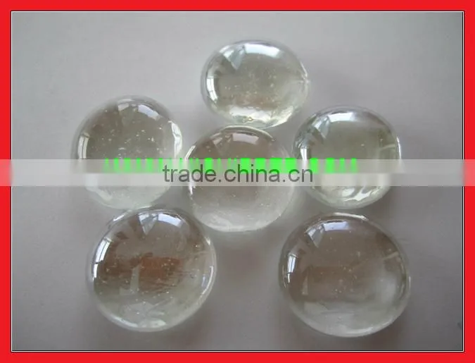 Black colored decorative fire pit Cashew Shape Glass Gems