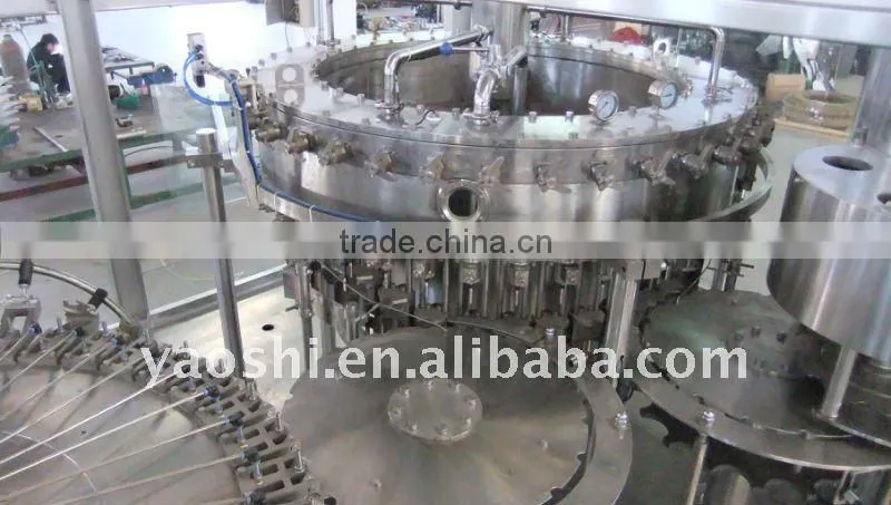 SXHF high efficiency soft carbonated drink filler, PET bottle carbonated filling machine