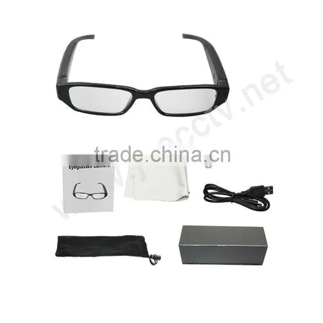 JVE-3107D-1 HD 5M Pixels 720P HD Camcorder Hidden glasses Camera Eyewear camera 2/4/8GB