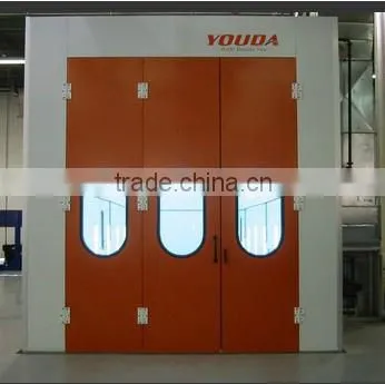CE paint spray booth with diesel oil burner