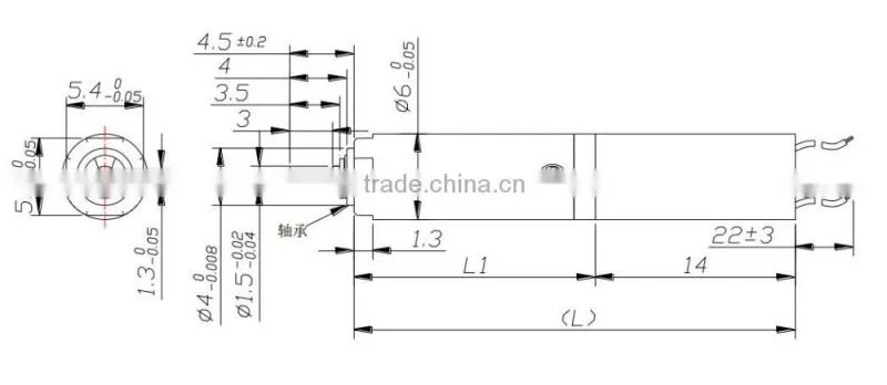 3v small geared dc motors for mini linear actuator