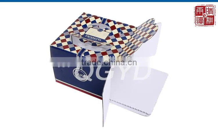 manufacturer custom handmade clear plastic cake box