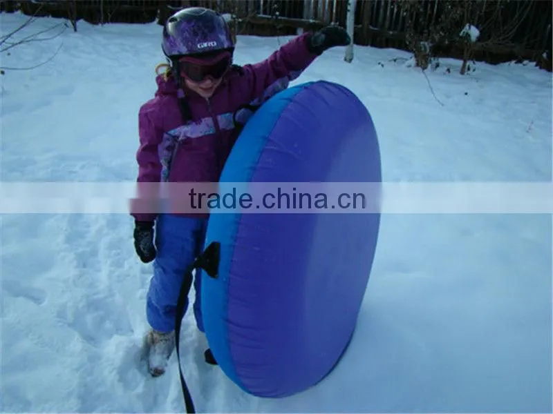 anti-freeze pvc inflatable towable snow tube cover with fabric water slide for adult