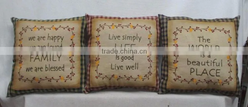 DecorHouzz Home Lumbar Embroidered Pillow Cover Pillow Cases Throw Pillow Decorative Pillow Wedding Birthday Anniversary Gift