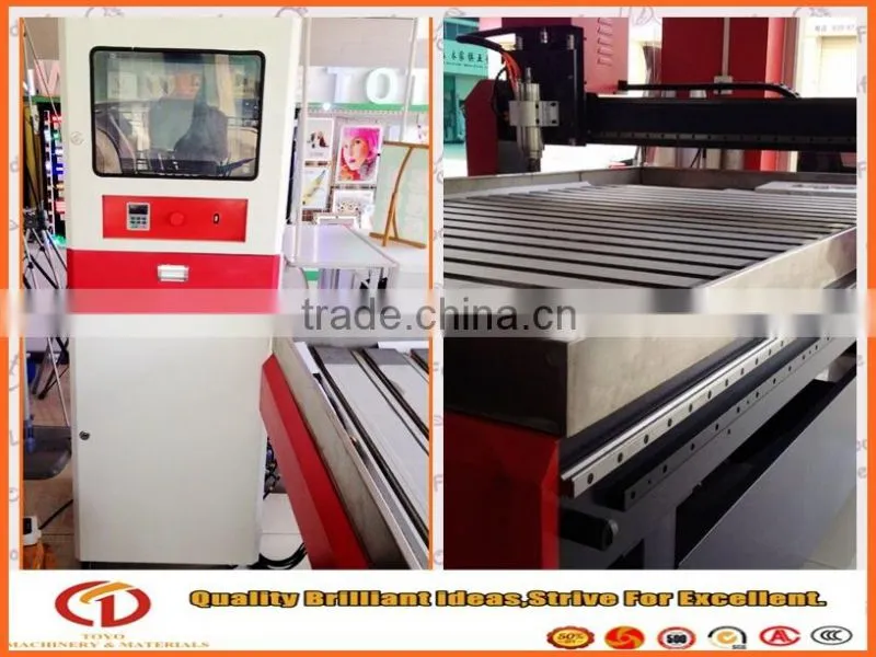 2015 popular high quality 1325 5 axis cnc stone router