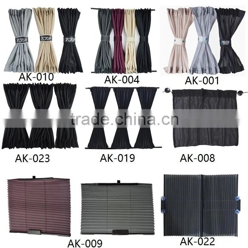 Window curtain mesh fabric material car side sunshade